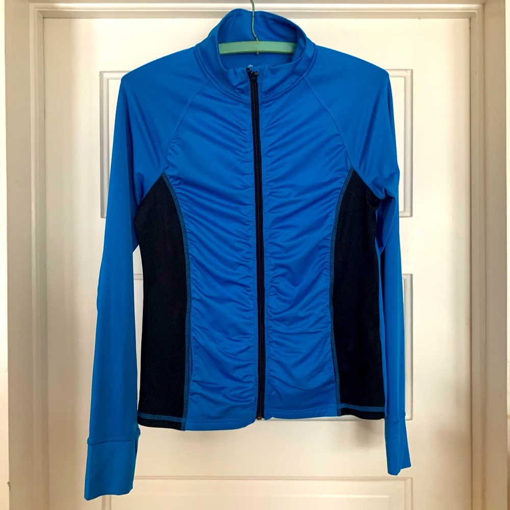 Mambo Australia Women’s L/14 ruched zip up athletic top